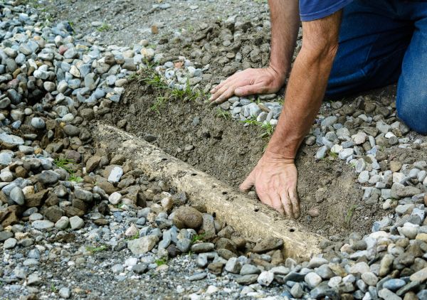 French Ditch Installation in Frederick